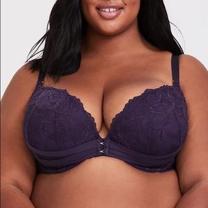 Torrid Curve banded corset push-up plunge bra 46C